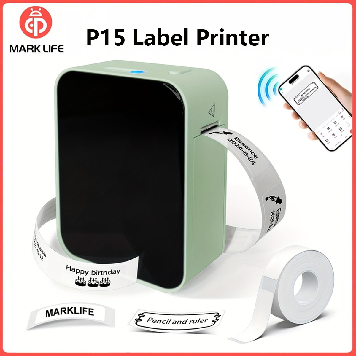 Commercial Printing Labels - Marklife P15 Label Printer Portable Thermal