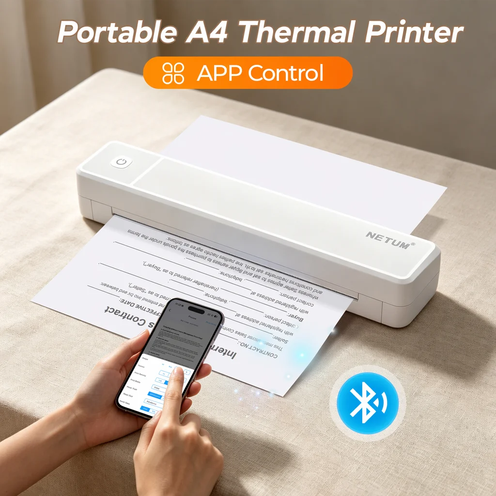 Commercial Book Printing Machines - Mini A4 Thermal Printer Support Android
