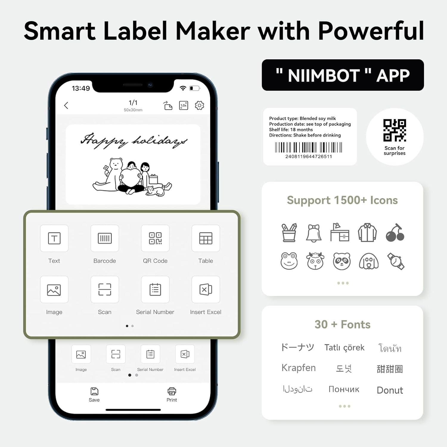 Niimbot B1 Printer Thermal Blu - đánh giá và giá Commercial Printing Labels