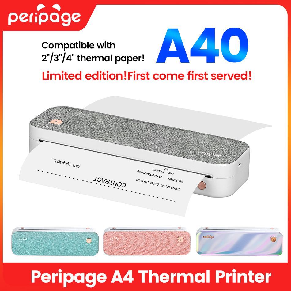 Peripage A4 Portable Printer T - đánh giá và giá Commercial Book Printing Machines