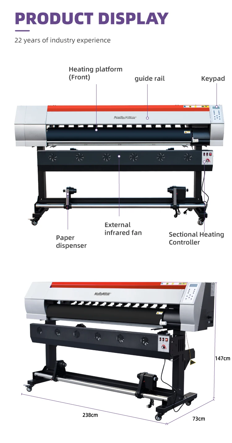 Factory Price 1.6m Large Forma - đánh giá và giá Large Format Sublimation Printer